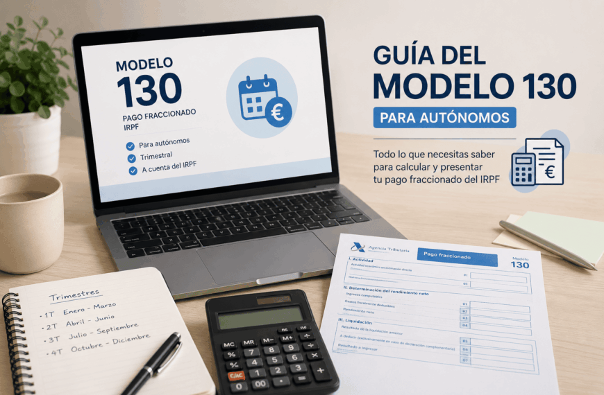 Guía del modelo 130 para autónomos
